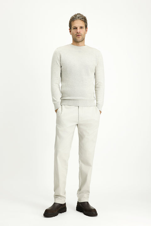 Stone Regular Fit Standard Cut Lycra Canvas / Chino Trousers