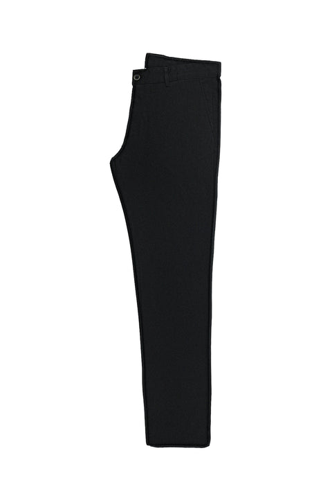 Black Slim Fit Stretch Canvas / Chino Trousers