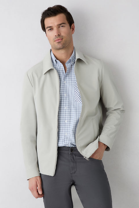 Navy Long Sleeve Regular Fit Button-Down Collar Cotton Easy Iron Plaid Shirt