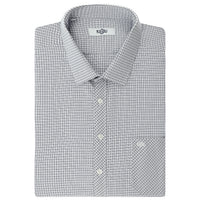 Dark Navy Long Sleeve Classic Plaid Cotton Shirt with Pockets