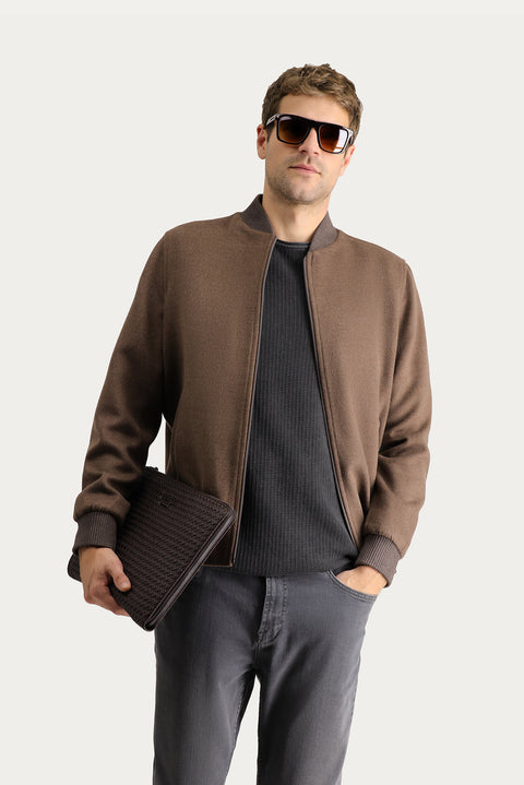 Light Brown Melange Jacket