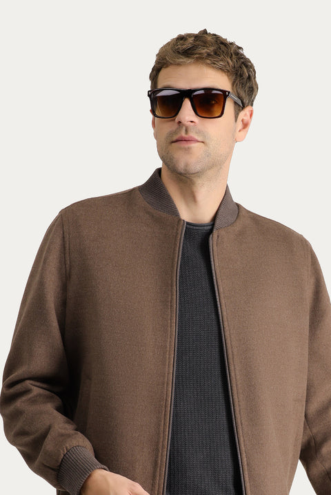 Light Brown Melange Jacket