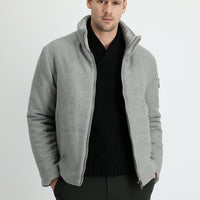 Medium Grey Wool Cashmere Coat