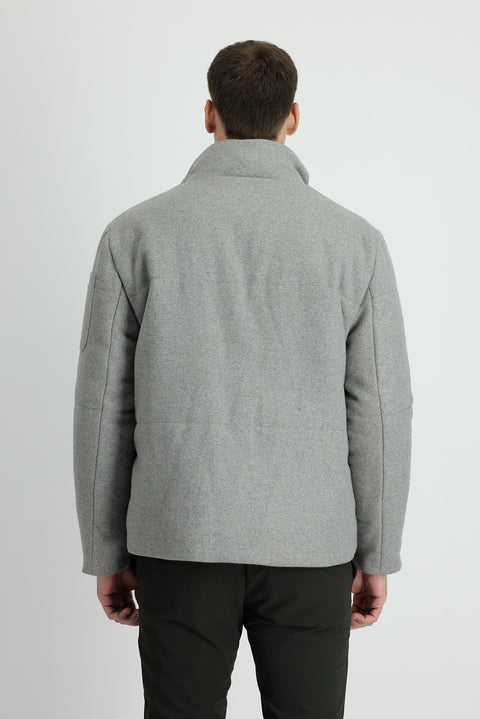 Medium Grey Wool Cashmere Coat