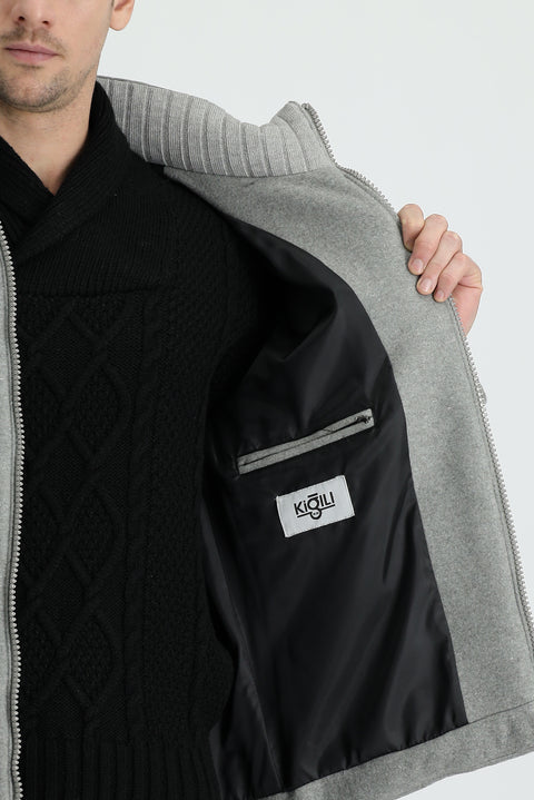Medium Grey Wool Cashmere Coat