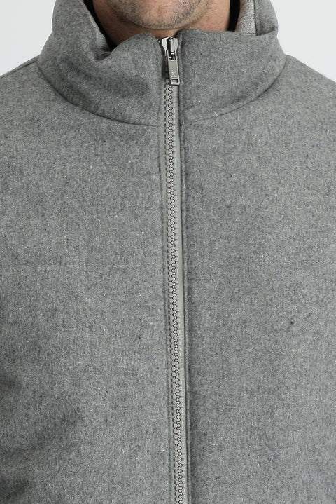 Medium Gray Wool Cashmere Coat