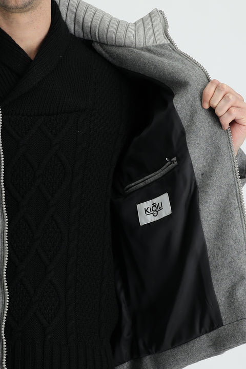 Medium Gray Wool Cashmere Coat