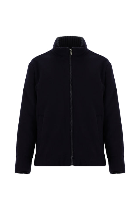 Medium Navy Wool Cashmere Coat