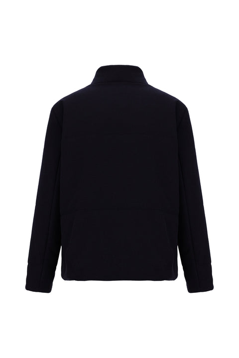 Medium Navy Wool Cashmere Coat
