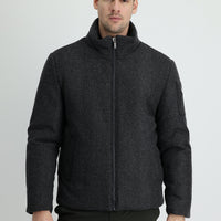 Light Anthracite Wool Cashmere Coat