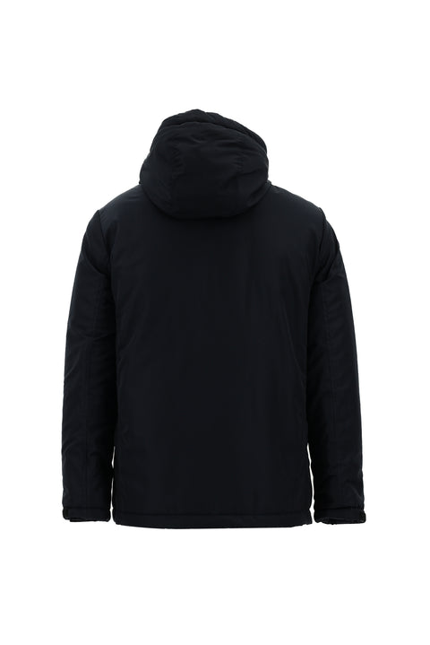 Dark Navy Slim Fit Hooded Sport Jacket