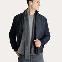 Medium Anthracite Quilted Sport Jacket