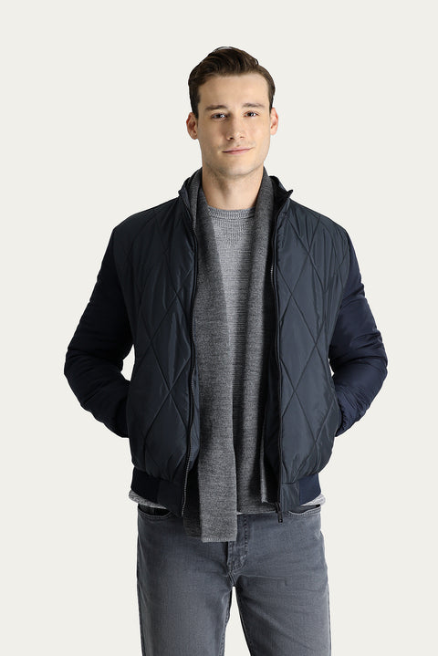 Medium Anthracite Quilted Sport Jacket