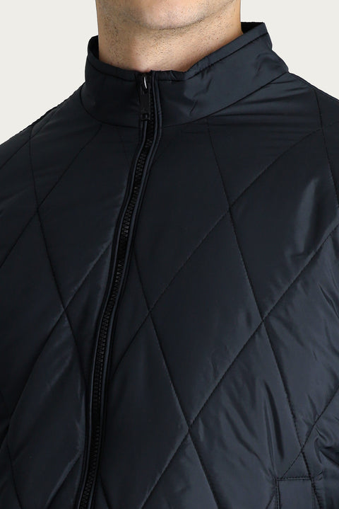 Medium Anthracite Quilted Sport Jacket
