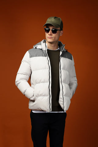  Taş Slim Fit Dar Kesim Kapüşonlu Spor Mont