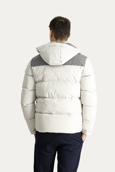 Taş Slim Fit Dar Kesim Kapüşonlu Spor Mont