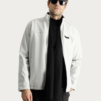 Açık Gri Slim Fit Dar Kesim Softshell Spor Mont