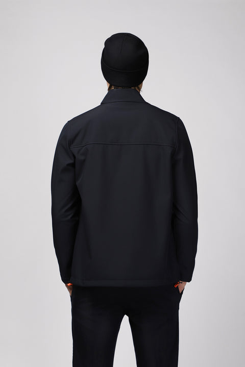 Dark Navy Slim Fit Softshell Sport Jacket
