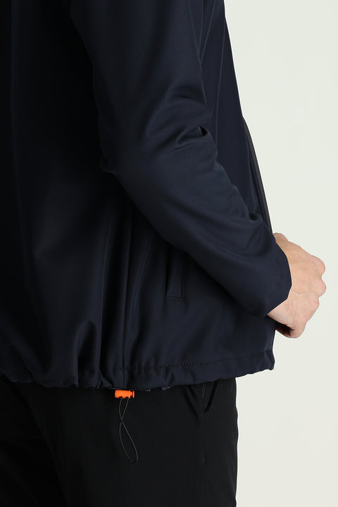Dark Navy Slim Fit Softshell Sport Jacket