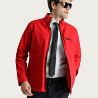 Flag Red Slim Fit Narrow Cut Softshell Sport Jacket