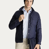 Dark Navy Slim Fit Puffer Jacket