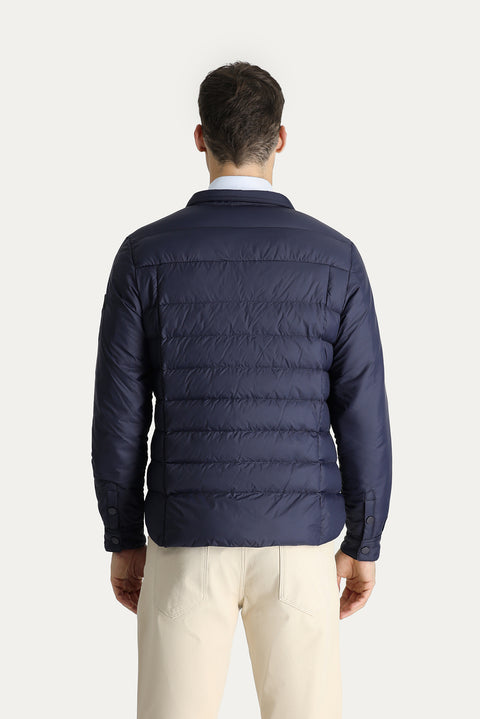 Dark Navy Slim Fit Puffer Jacket
