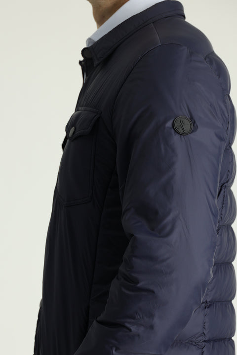 Dark Navy Slim Fit Puffer Jacket