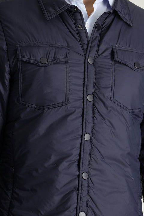 Dark Navy Slim Fit Puffer Jacket
