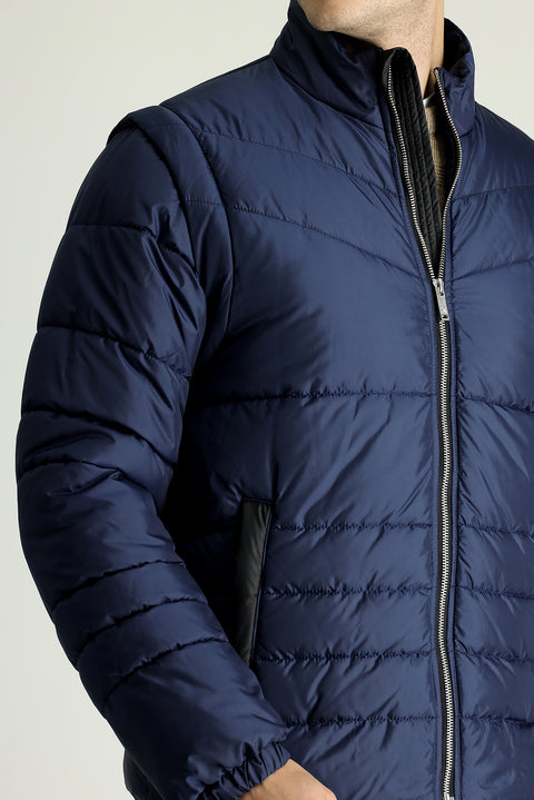 Dark Navy Padded Sports Jacket
