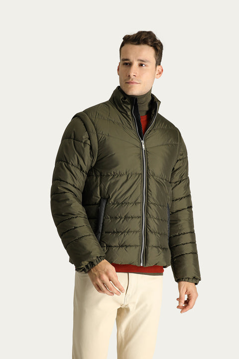 Medium Khaki Padded Sports Jacket