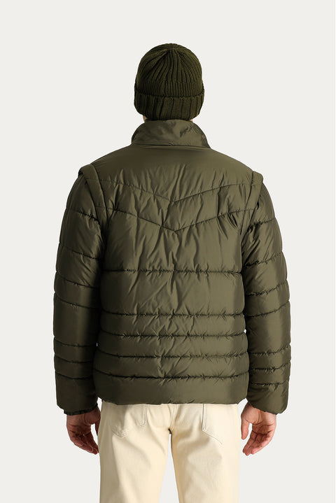 Medium Khaki Padded Sports Jacket