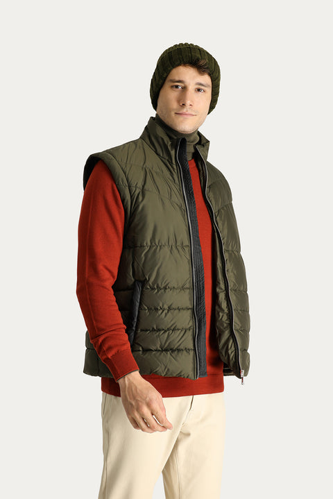 Medium Khaki Padded Sports Jacket