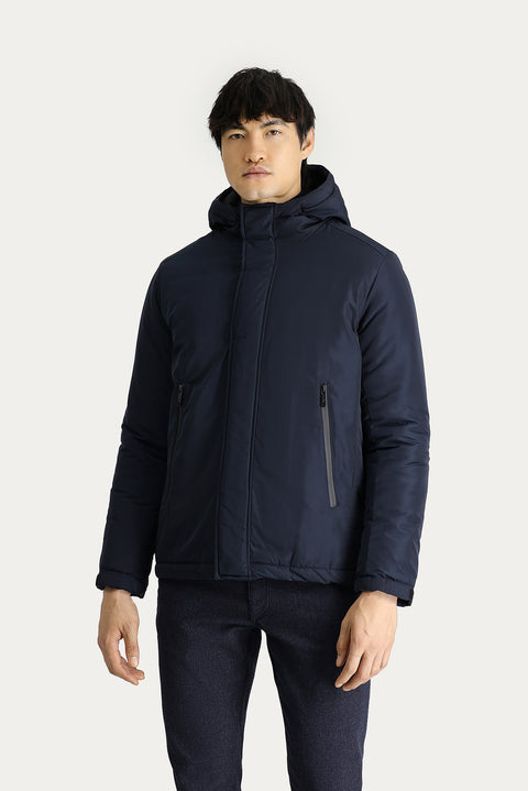 Dark Navy Hooded Sport Jacket