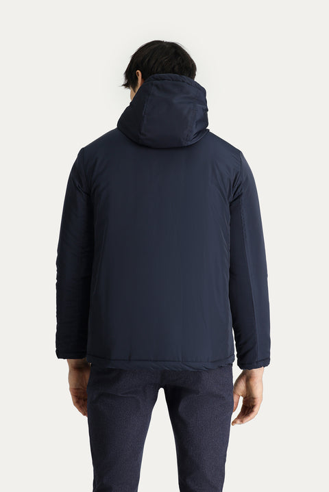 Dark Navy Hooded Sport Jacket