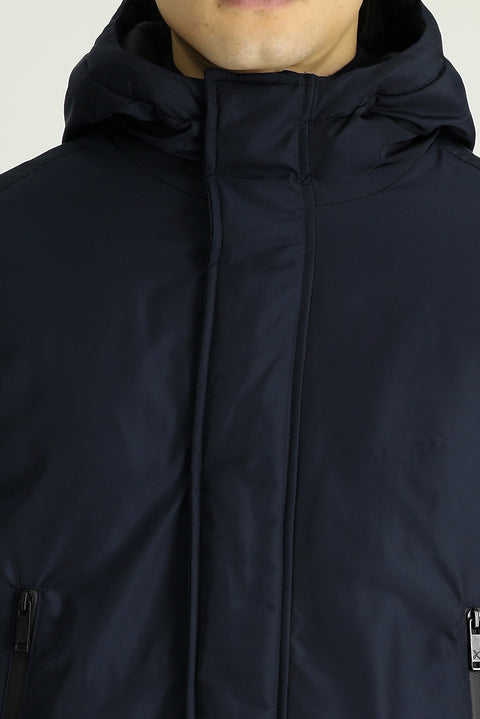 Dark Navy Hooded Sport Jacket