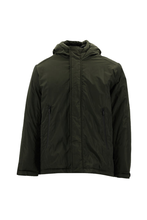 Medium Khaki Hooded Sport Jacket