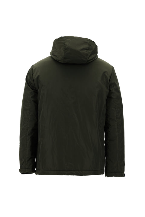 Medium Khaki Hooded Sport Jacket