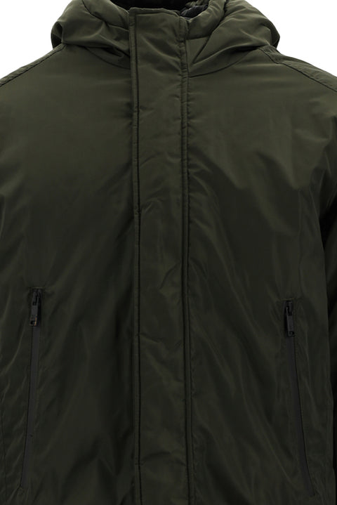 Medium Khaki Hooded Sport Jacket