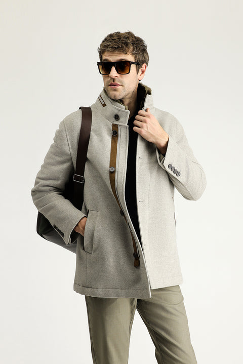 Stone Wool Coat