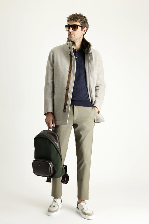 Stone Wool Coat