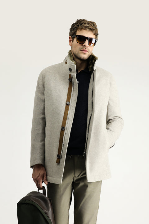 Stone Wool Coat