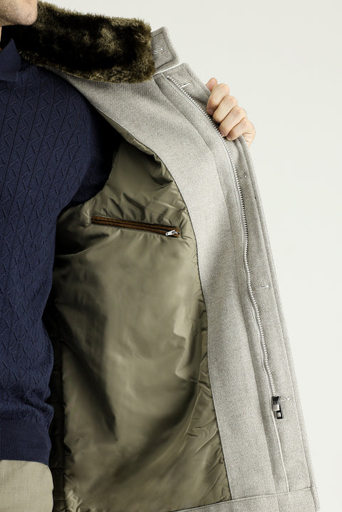 Stone Wool Coat