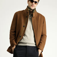 Cinnamon Wool Coat