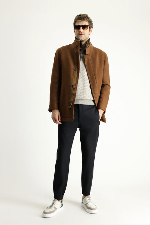 Cinnamon Wool Coat