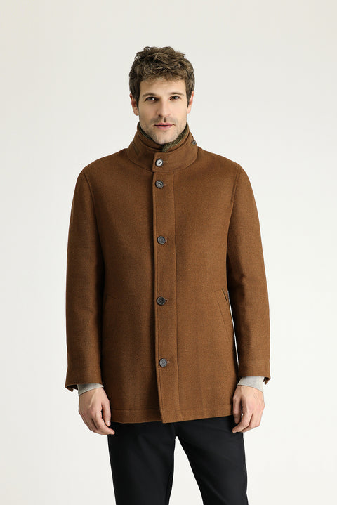 Cinnamon Wool Coat