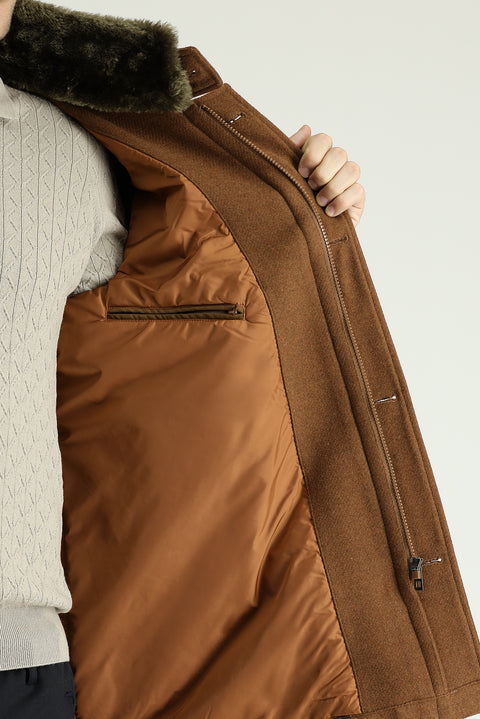 Cinnamon Wool Coat