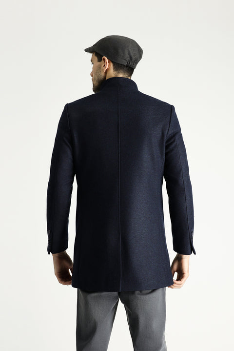 Dark Navy Wool Coat