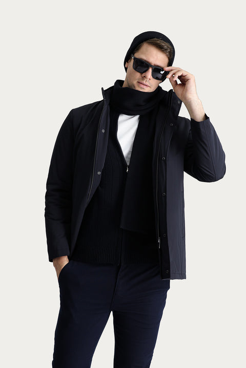 Dark Navy Cotton Sport Coat