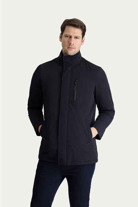 Dark Navy Cotton Sport Coat