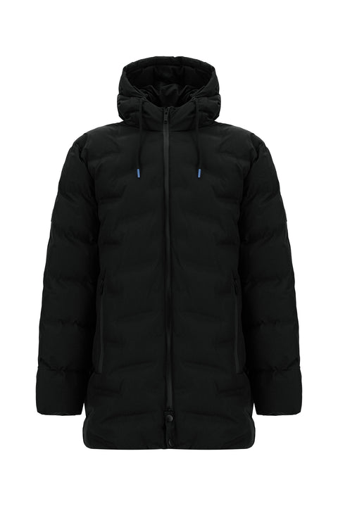 Black Plus Size Hooded Sports Jacket